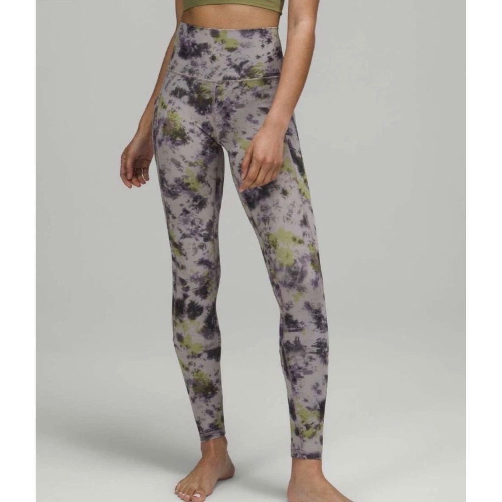 Lululemon Align High-Rise Pant 28 Marble Dye Light Sage Medium Olive 8